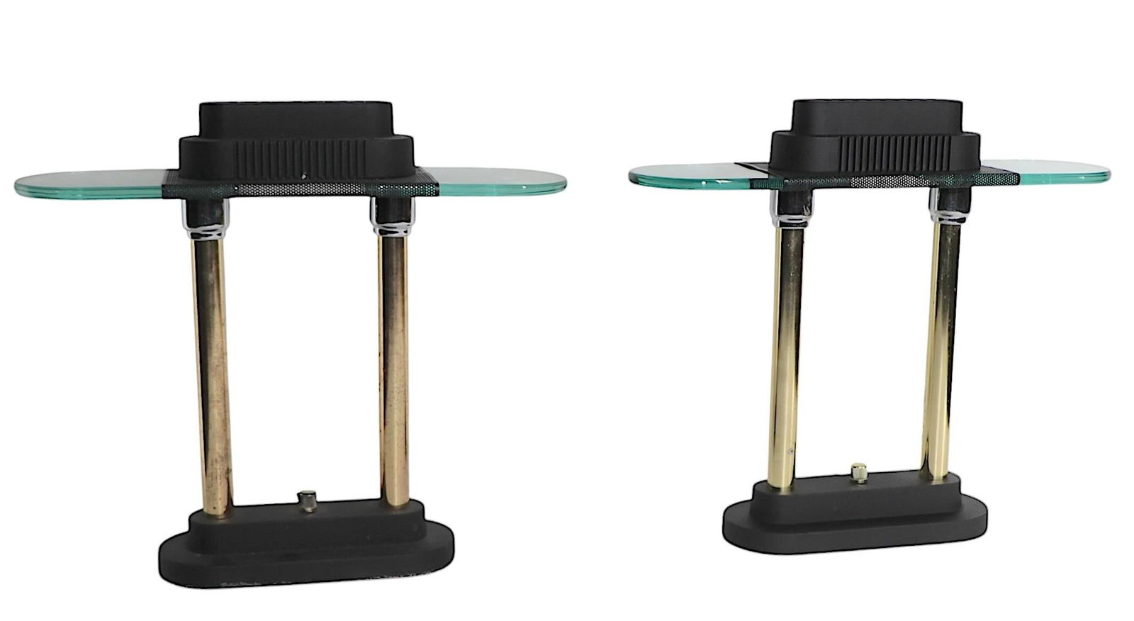 Pr.Post Modern Halogen Desk Lamps att.to Kovacs for Sonneman C. 1980's - 5