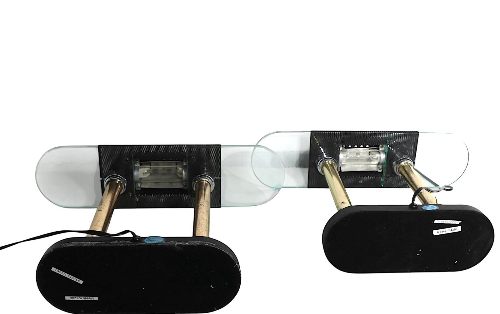 Pr.Post Modern Halogen Desk Lamps att.to Kovacs for Sonneman C. 1980's - 9