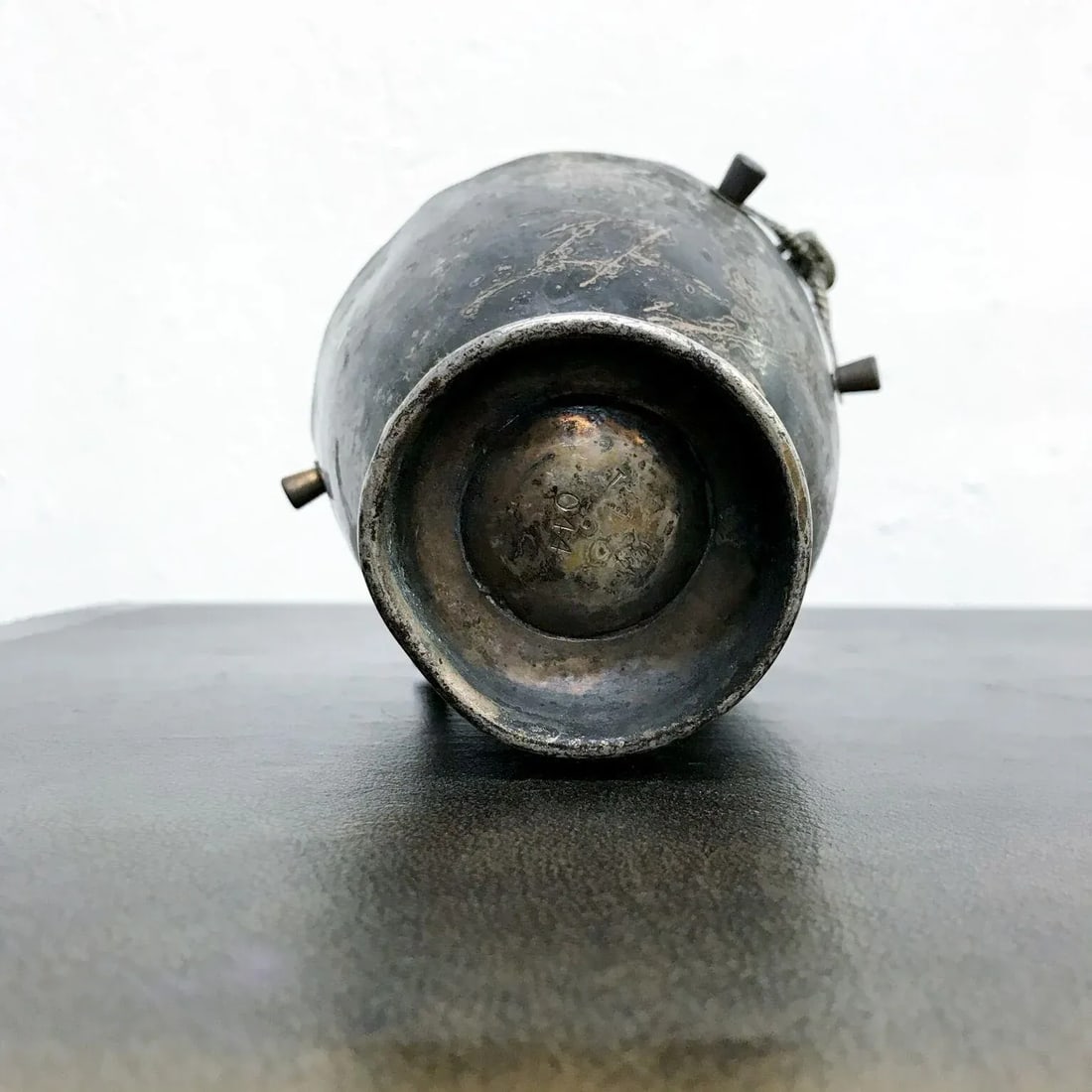 1960s Taxco Patinated Silverplate Heart Basket Mexico - 9