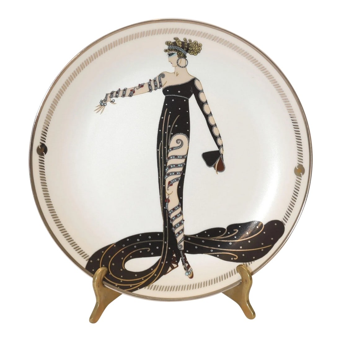 Erté "La Merveilleuse" Sevenarts Porcelain Collector Plate Romain De Tirtoff (1 of 4)