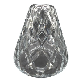 1970s Cut Crystal Waterford Comeragh Table Lamp Bell Shaped Replacement Shade, Unmarked