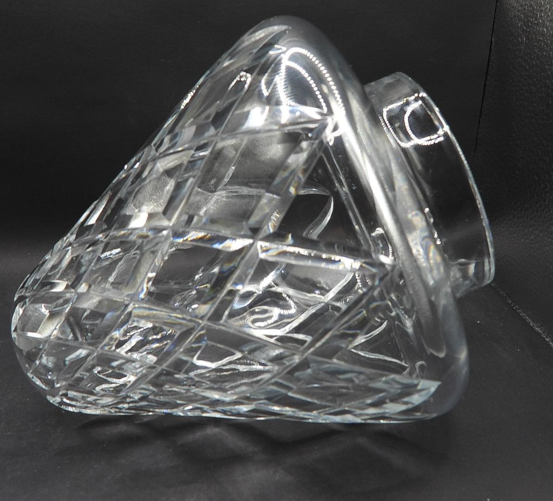 1970s Cut Crystal Waterford Comeragh Table Lamp Bell Shaped Replacement Shade, Unmarked - 5