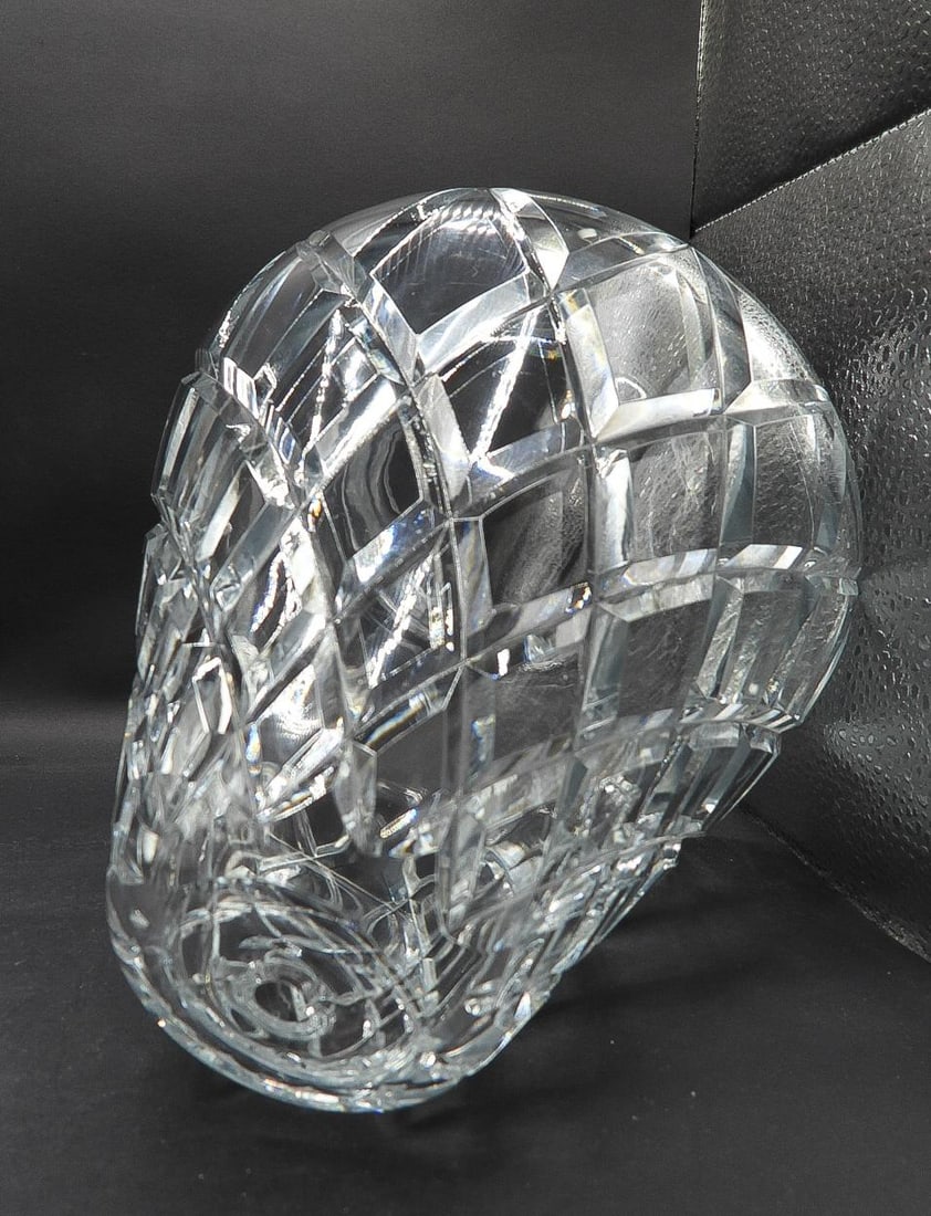 1970s Cut Crystal Waterford Comeragh Table Lamp Bell Shaped Replacement Shade, Unmarked - 6
