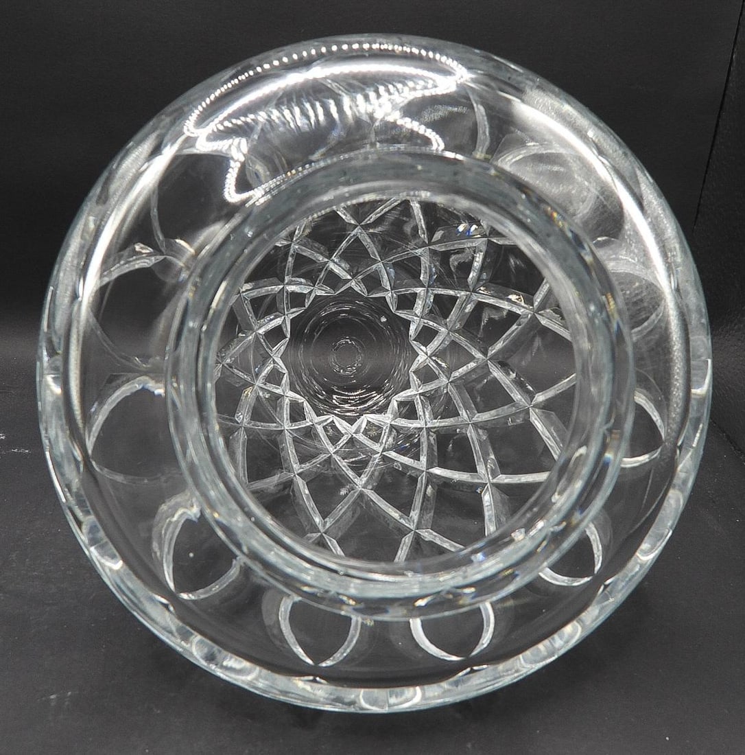 1970s Cut Crystal Waterford Comeragh Table Lamp Bell Shaped Replacement Shade, Unmarked - 7