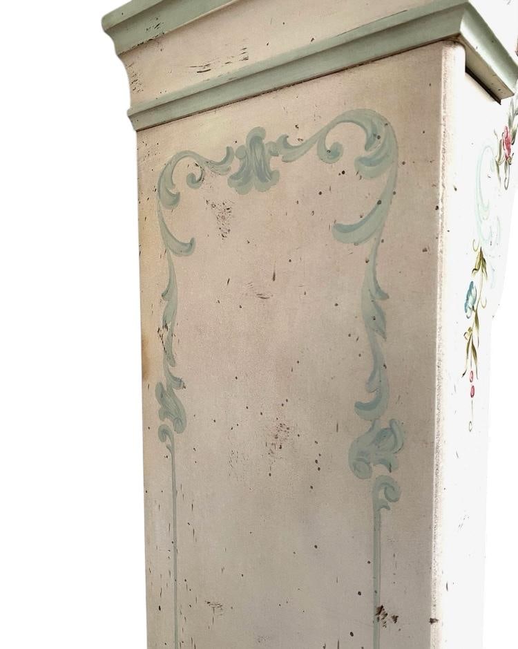 Vintage Mid Century John Widdicomb, Secretary Desk Original Painted Cream White With Delicate Painte - 10