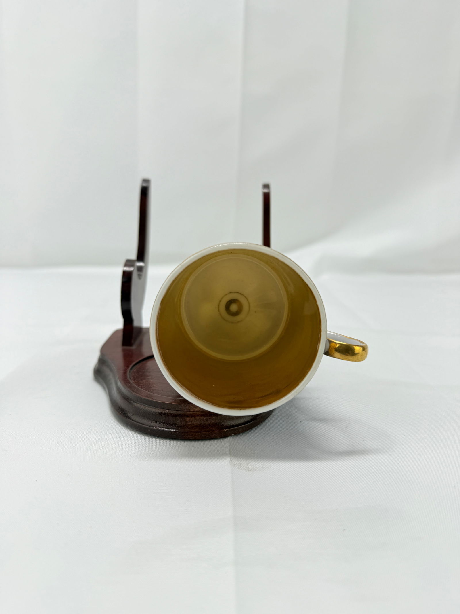 19th Century, Old Paris Neoclassical Cup & Saucer Set Young Man W/ Dog - 7