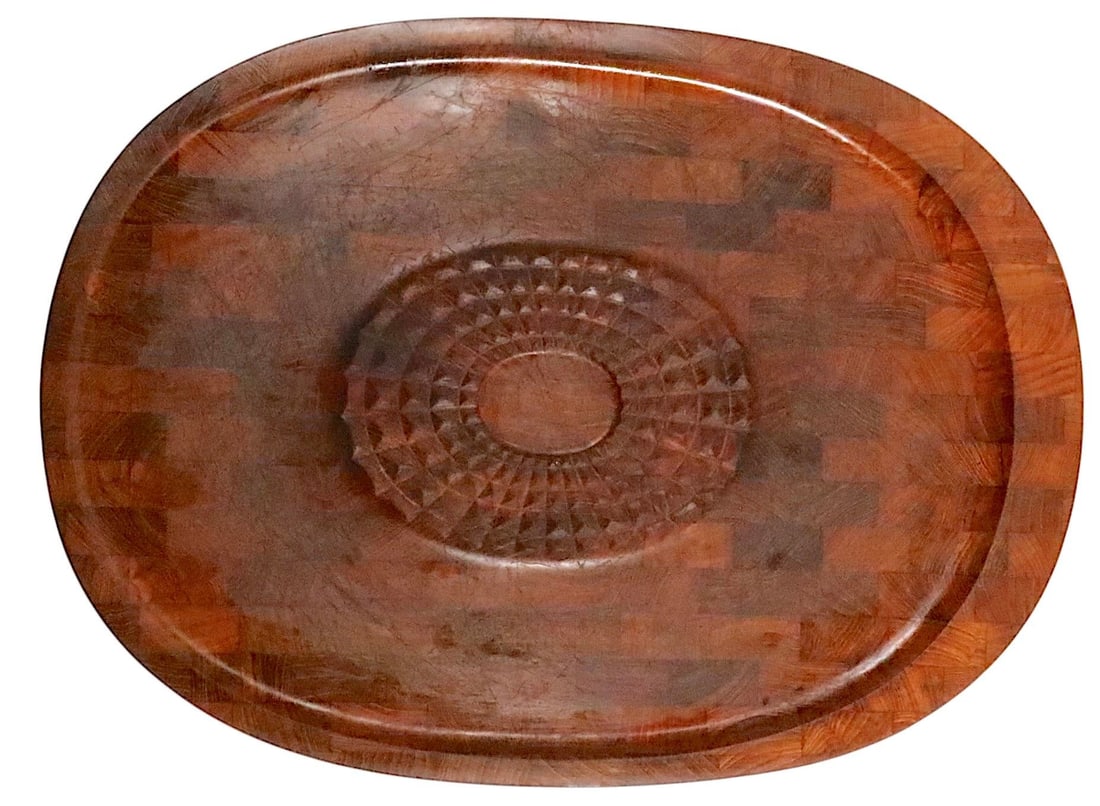 Mid Century Danish Modern Butcher Block Cutting Board by Digsmed Made in Danmark - 5