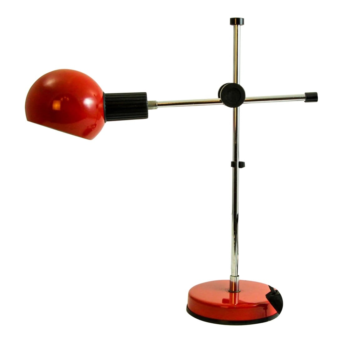 Postmodern Red Table Lamp by Veneta Lumi Italy 1970s (1 of 12)