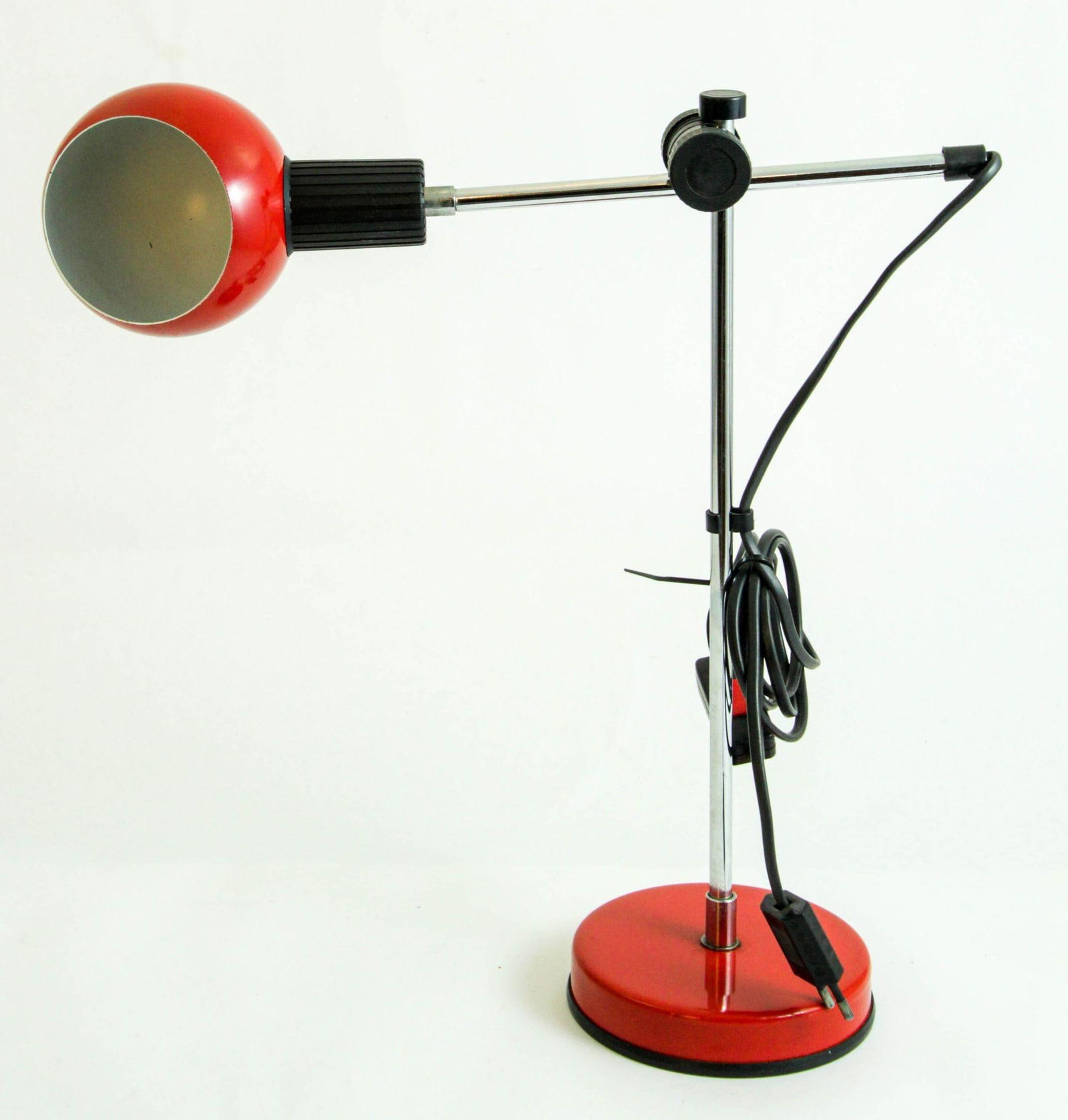 Postmodern Red Table Lamp by Veneta Lumi Italy 1970s - 2