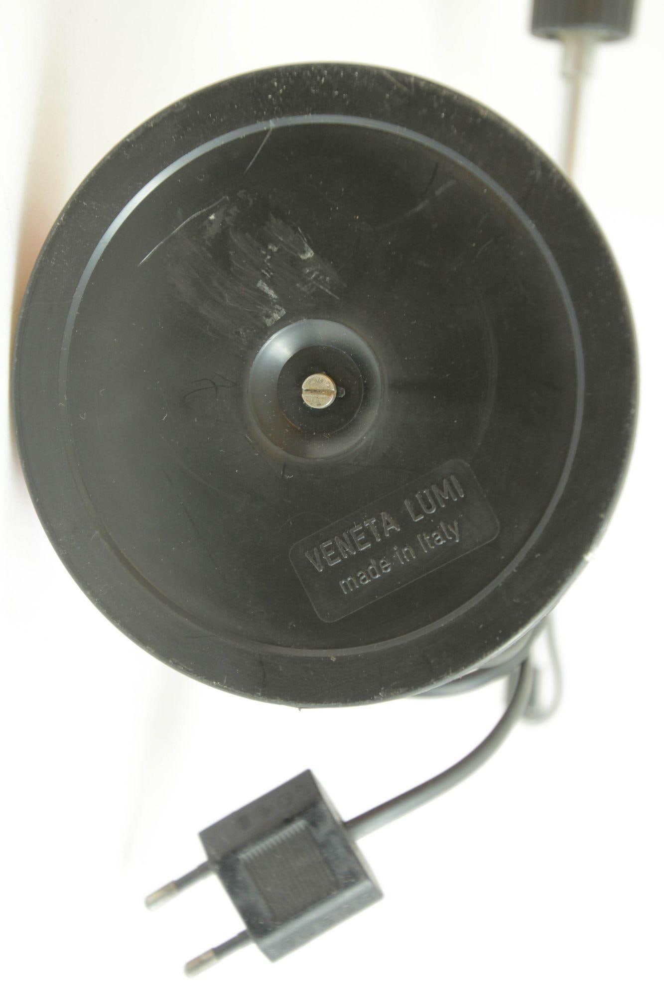 Postmodern Red Table Lamp by Veneta Lumi Italy 1970s - 4