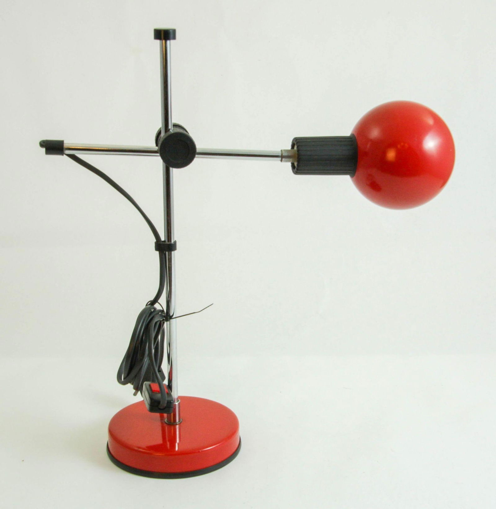 Postmodern Red Table Lamp by Veneta Lumi Italy 1970s - 8