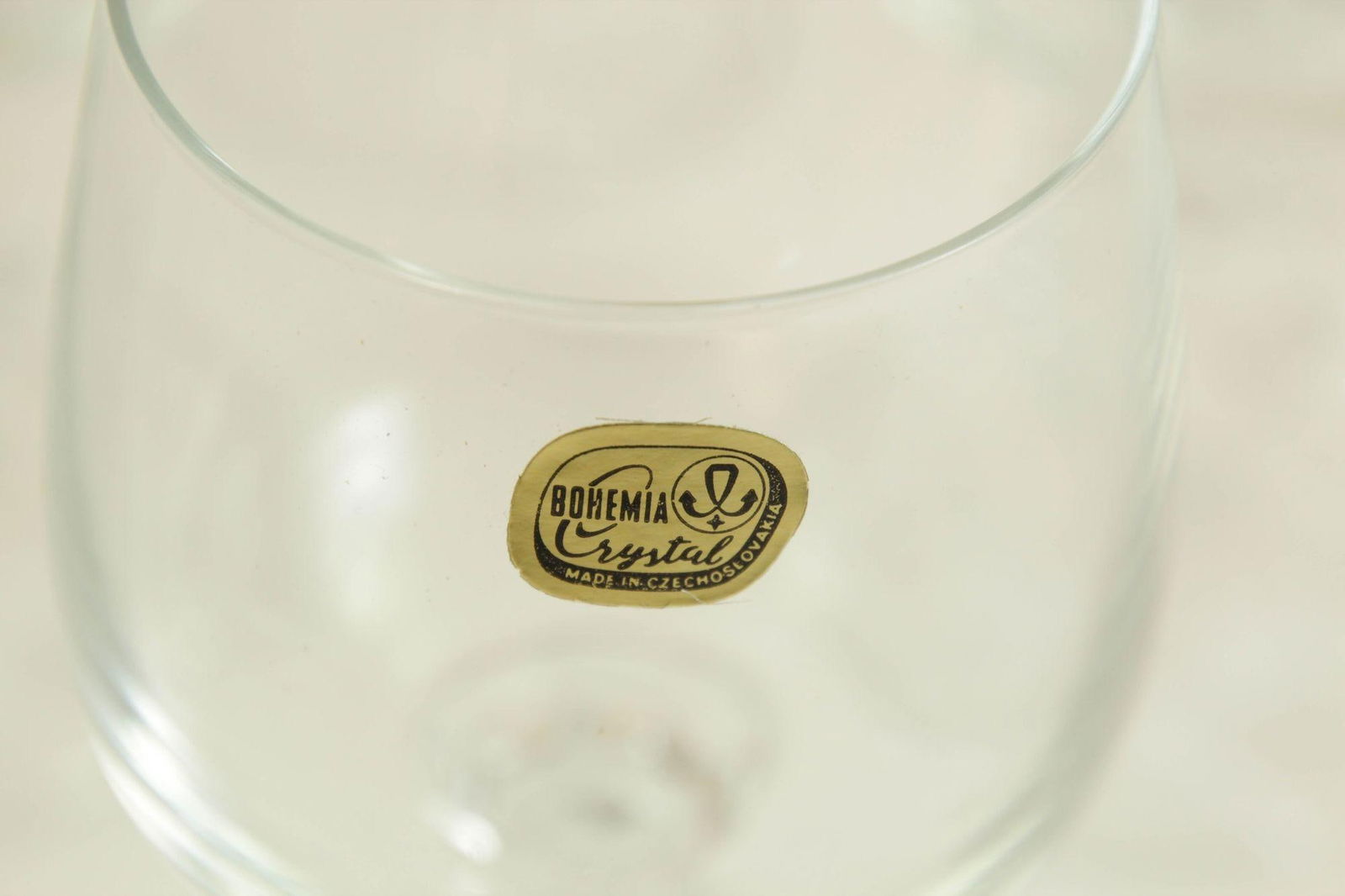 Claudia Bohemia Stem Crystal Wine Glasses Set of 6 in Box - 5