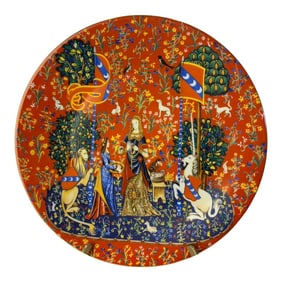 Haviland Limoges France Decorative Plate La Chasse a La Licorne 1981 Limited Ed.