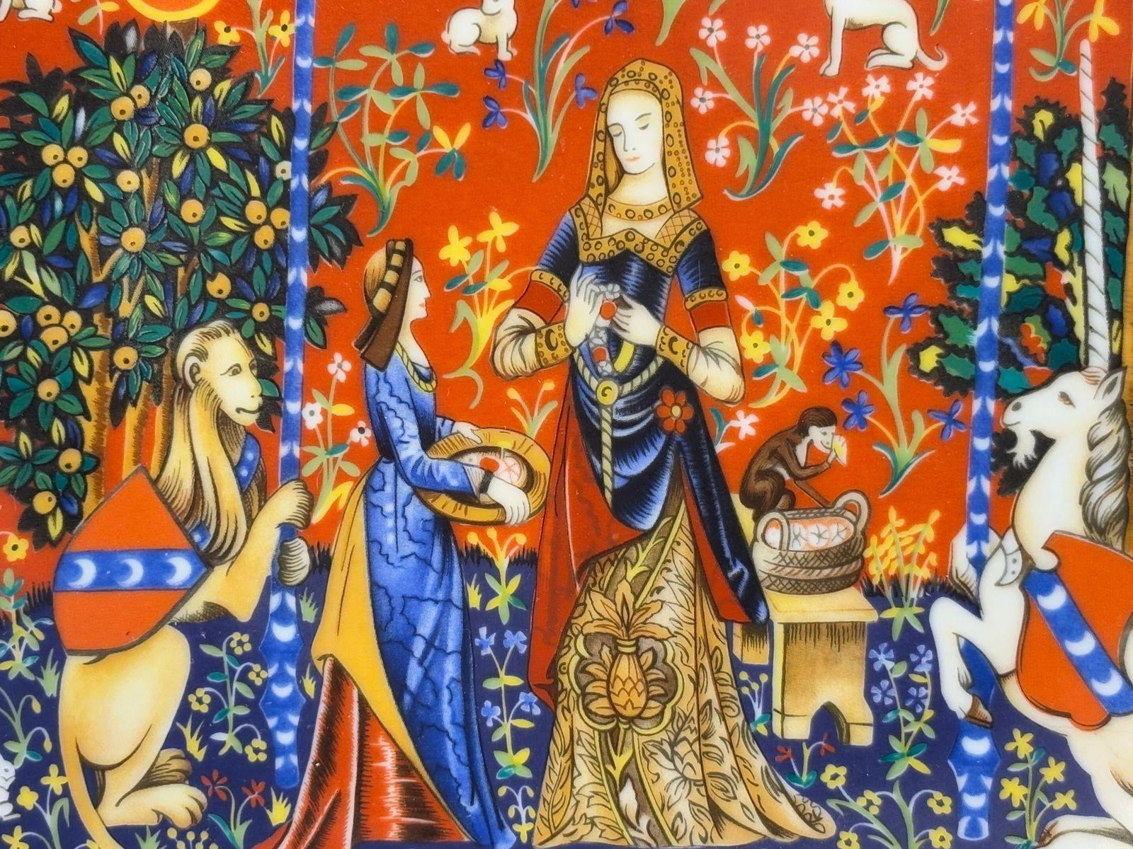 Haviland Limoges France Decorative Plate La Chasse a La Licorne 1981 Limited Ed. - 5