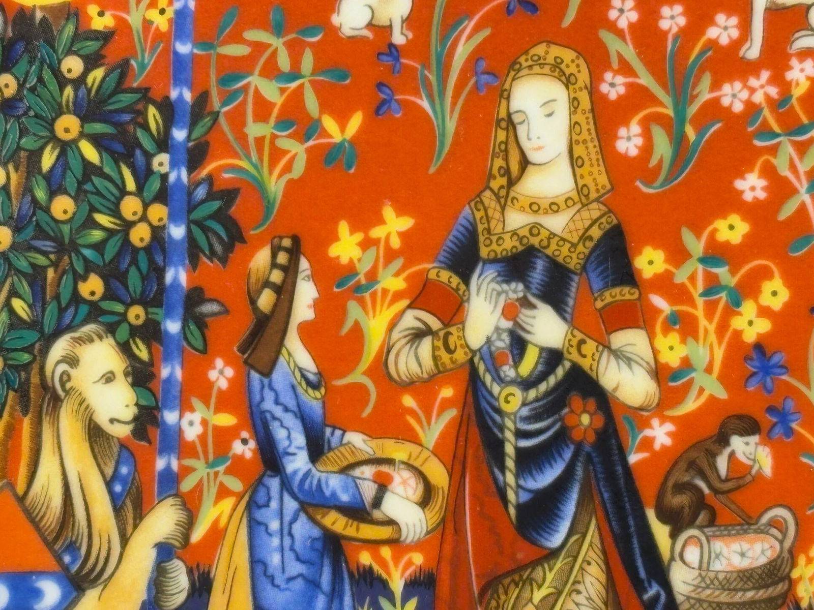 Haviland Limoges France Decorative Plate La Chasse a La Licorne 1981 Limited Ed. - 6