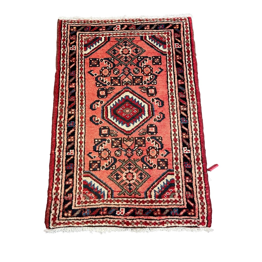 1990s Handwoven Persian Hamedan Area Rug 1'10" X 2'9" (1 of 5)
