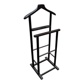 1970s Dark Brown Wooden Italian Valet