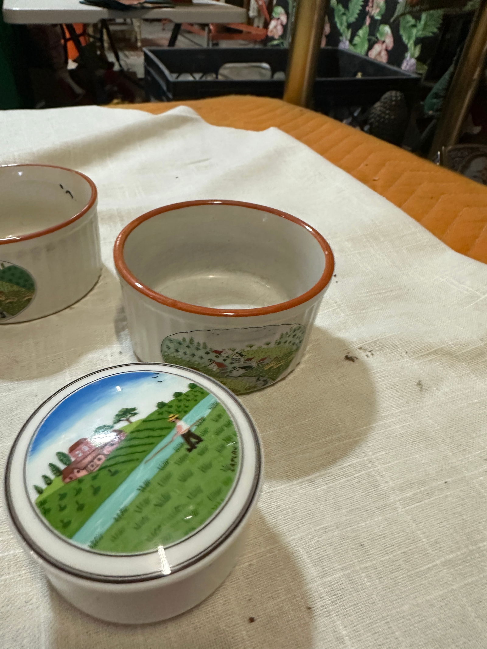 1970s Collection of Stoneware Dishes- Set of 5 - 4