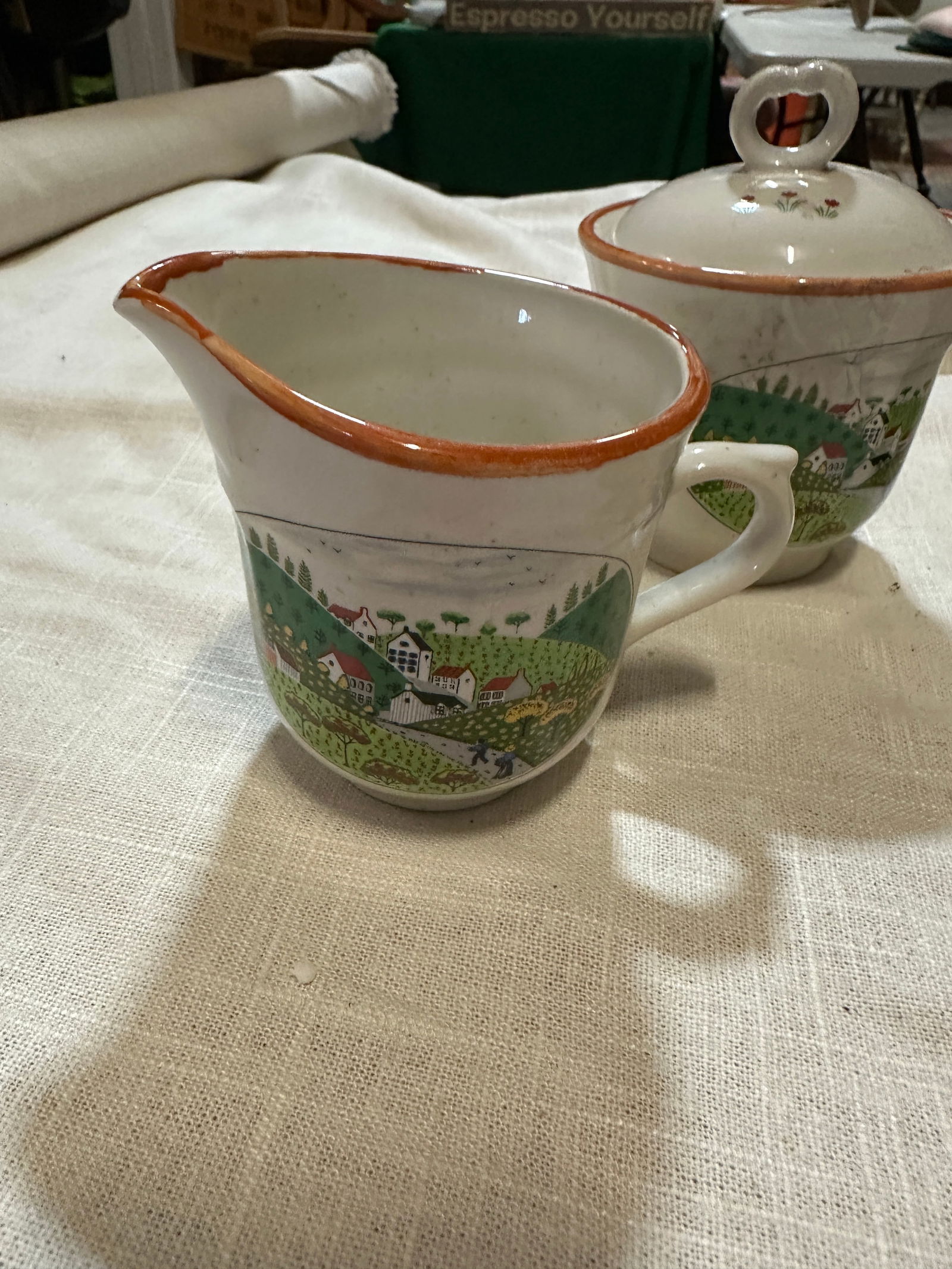 1970s Collection of Stoneware Dishes- Set of 5 - 8