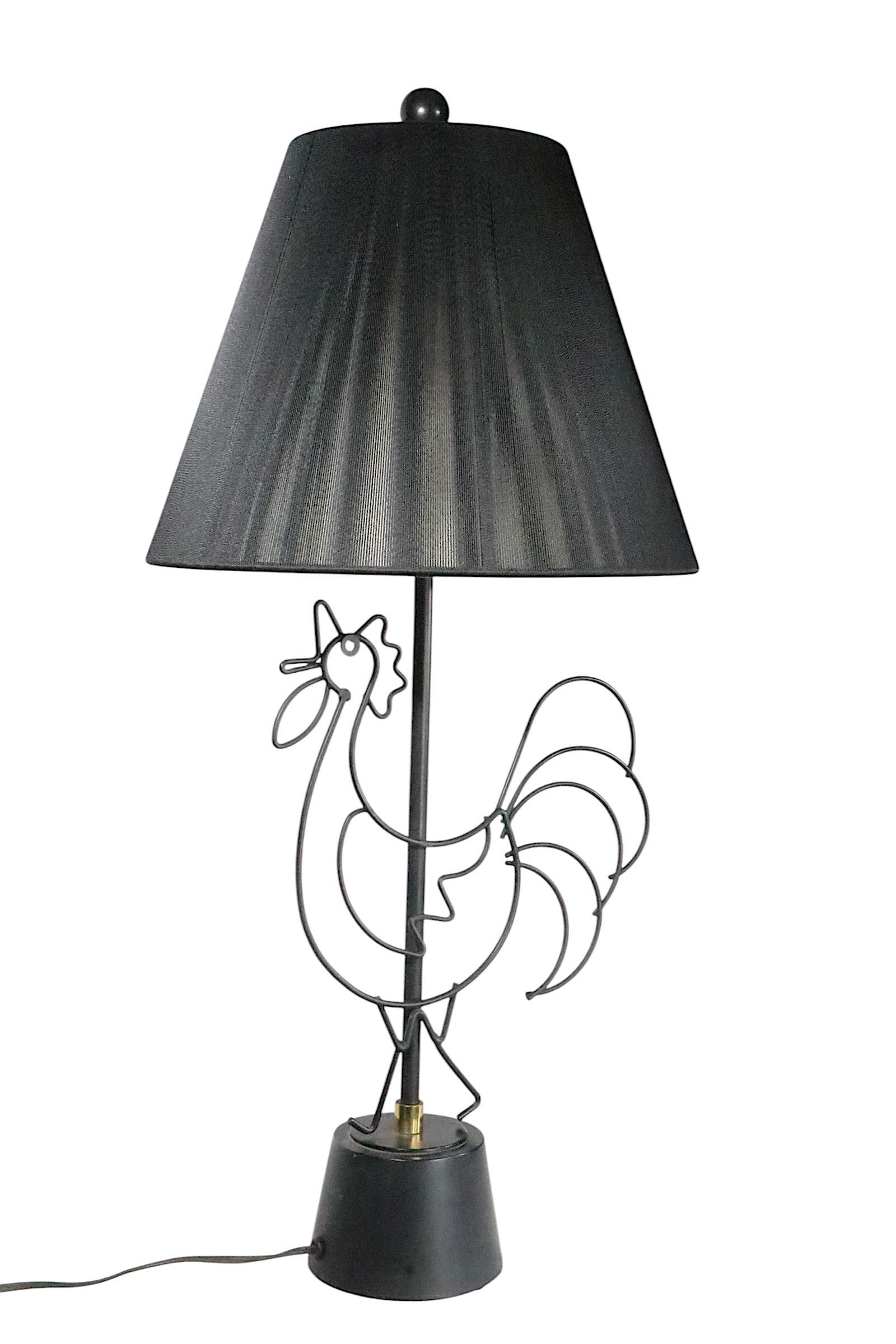 Mid Century Wire Rooster Attributed To Fredrick Weinberg - 10