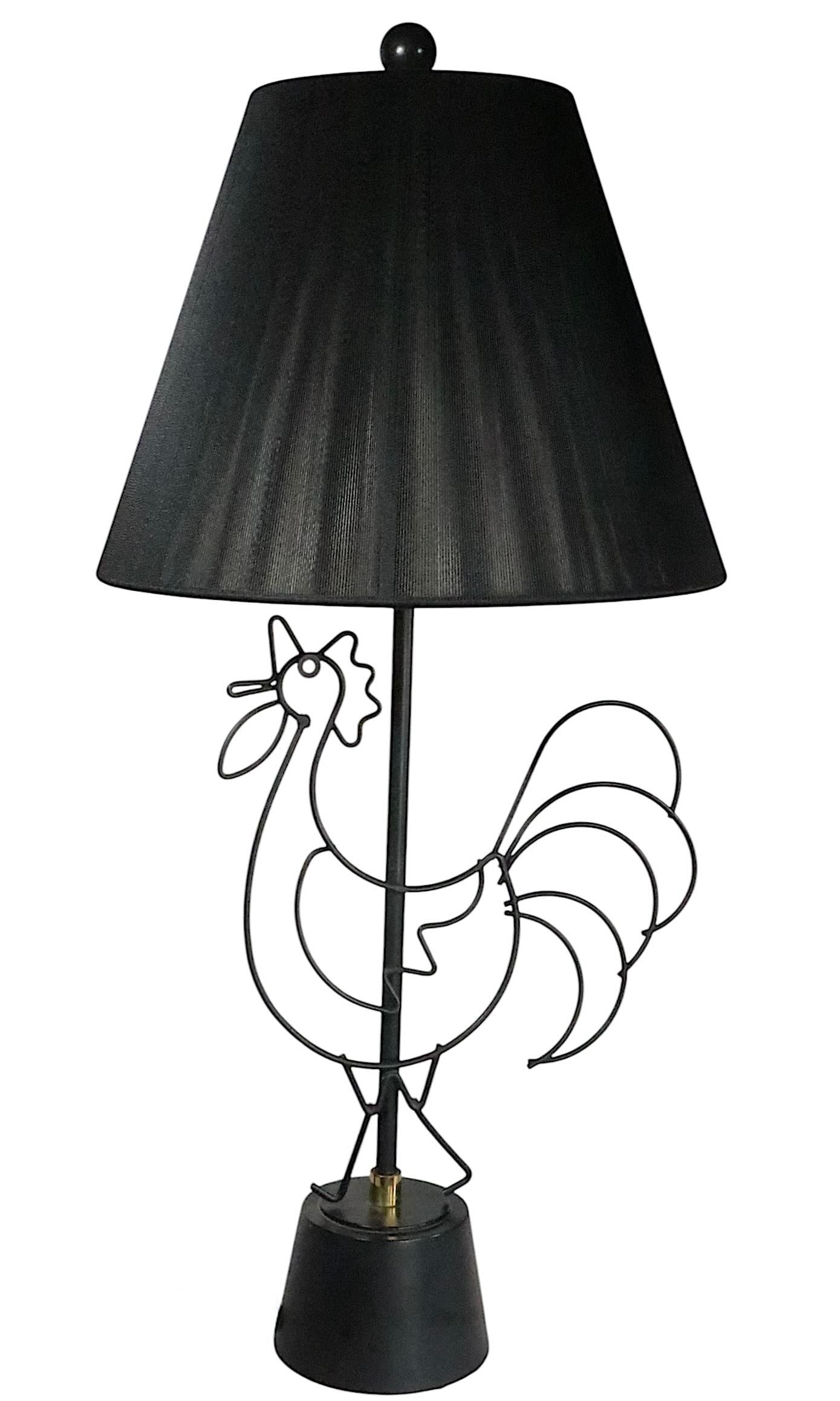 Mid Century Wire Rooster Attributed To Fredrick Weinberg - 8