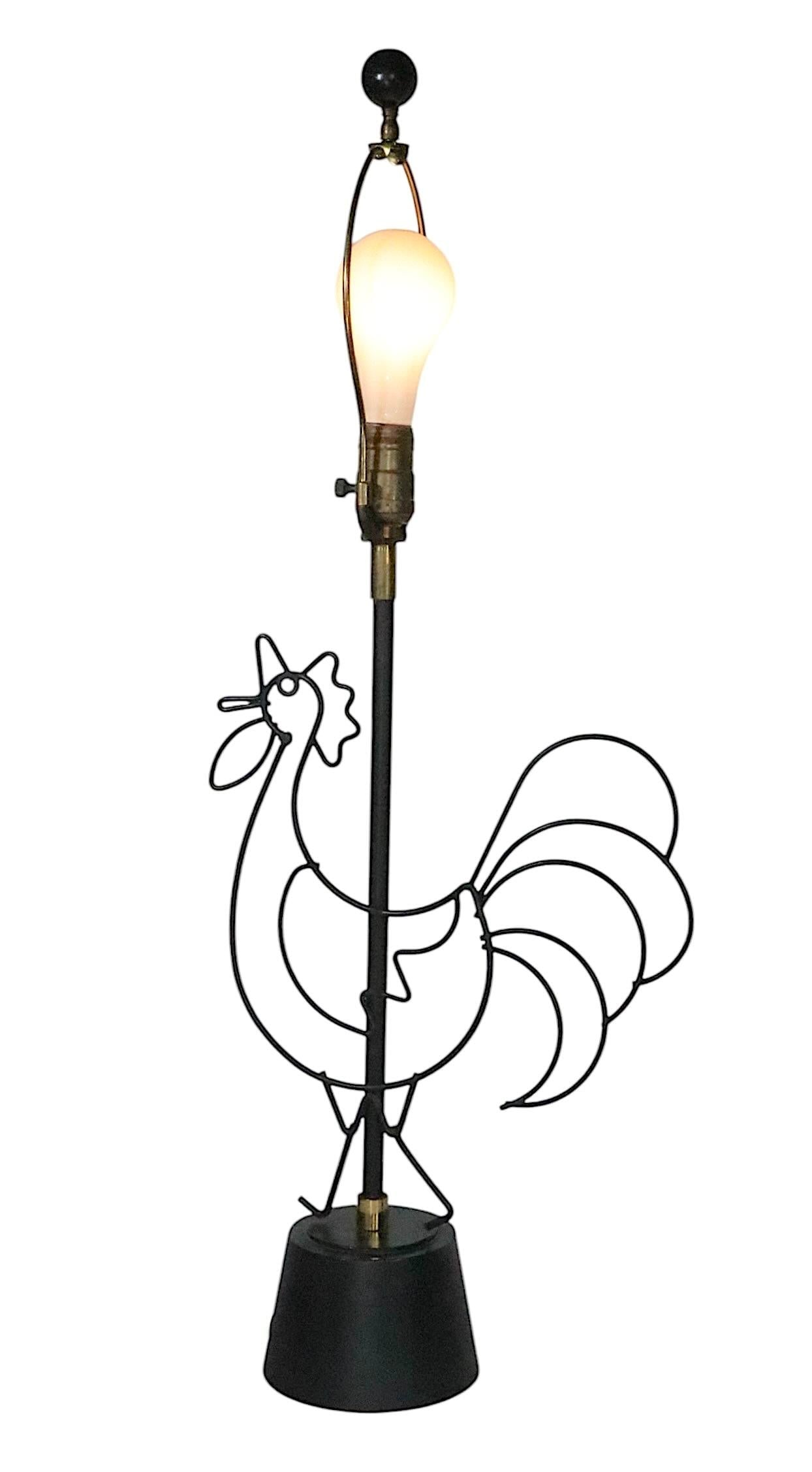 Mid Century Wire Rooster Attributed To Fredrick Weinberg - 9