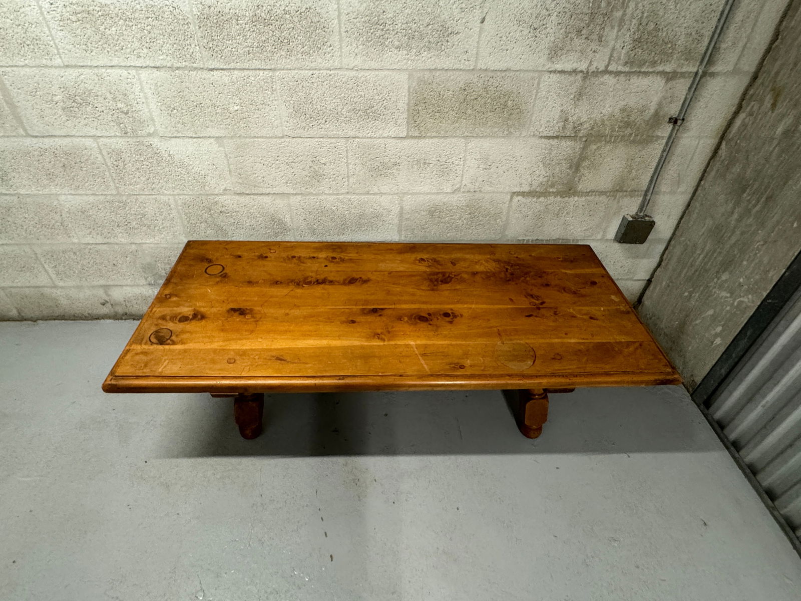 Vintage 1960s Rustic Coffee Table - 2