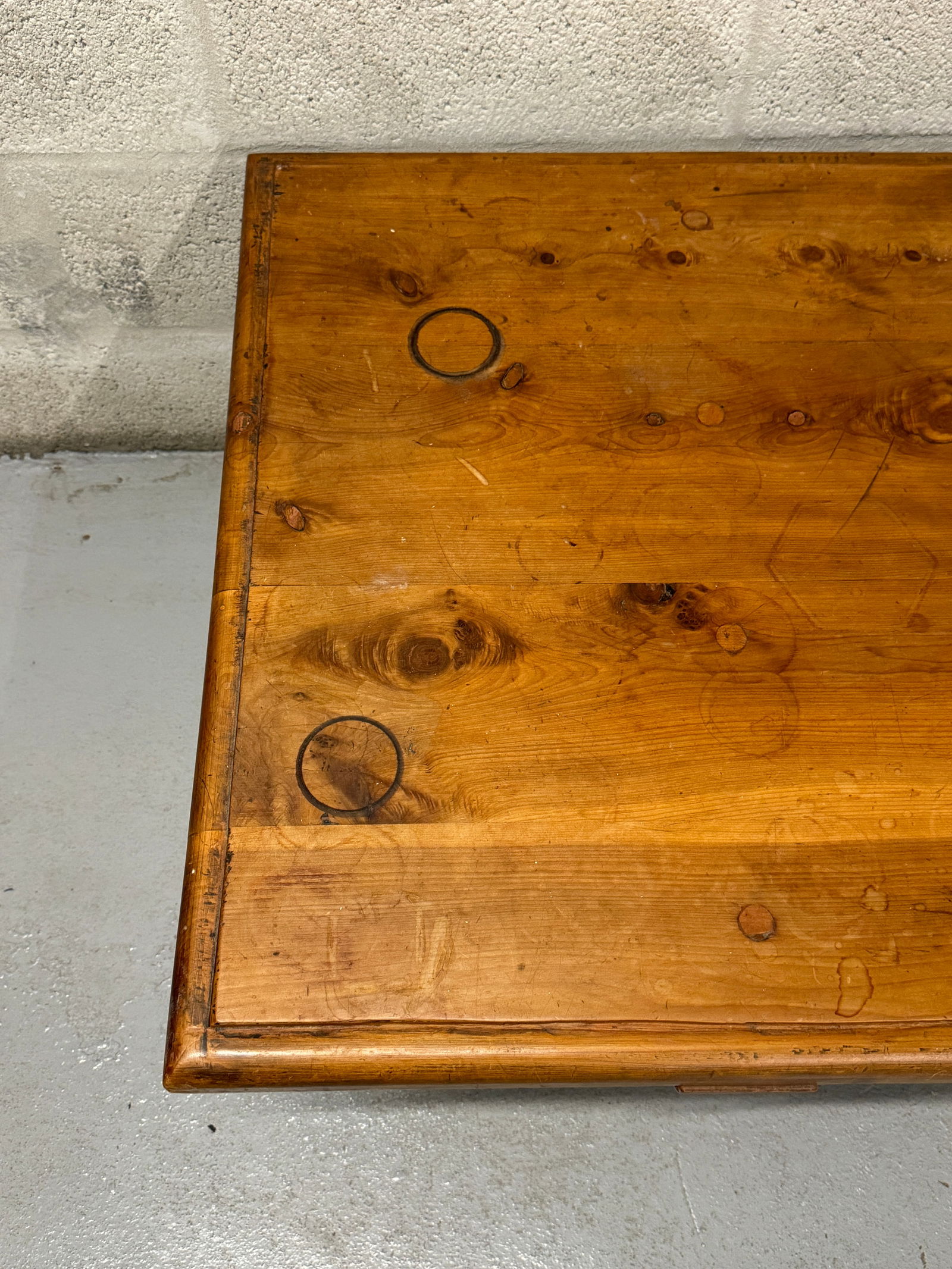 Vintage 1960s Rustic Coffee Table - 9