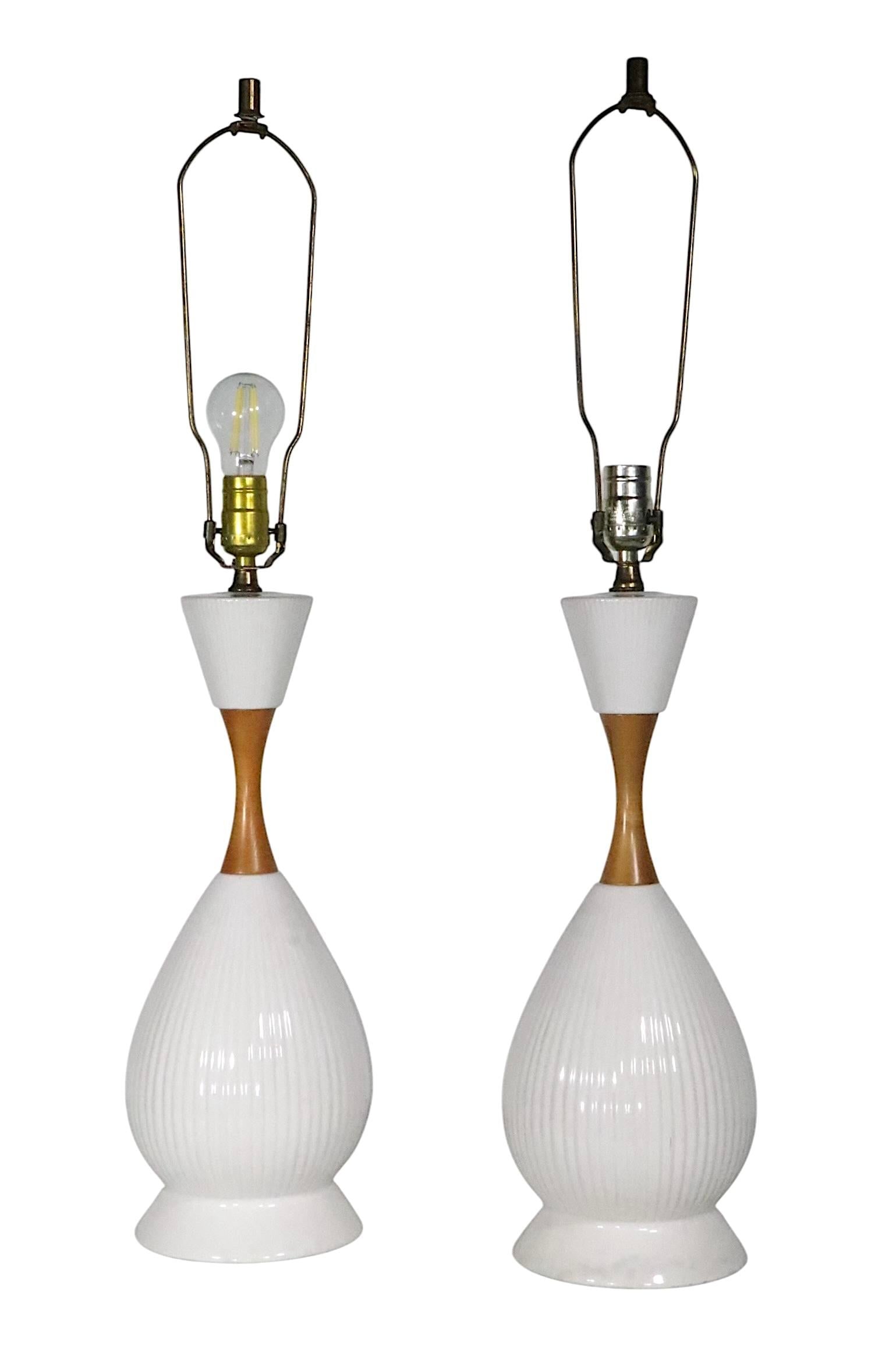 Pr. Mid Century Table Lamps - 3