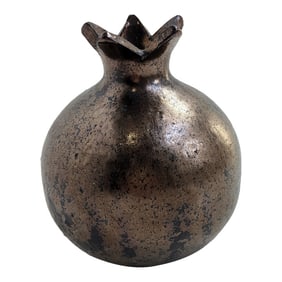 Handmade Ceramic Pomegranate Paperweight – 4" Tall