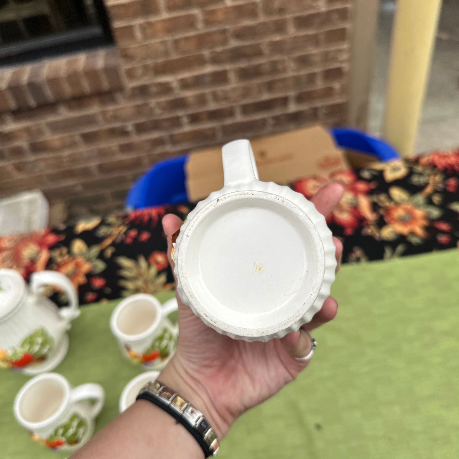 1970s Ceramic Vegetable Tea Set- 10 Pieces - 7