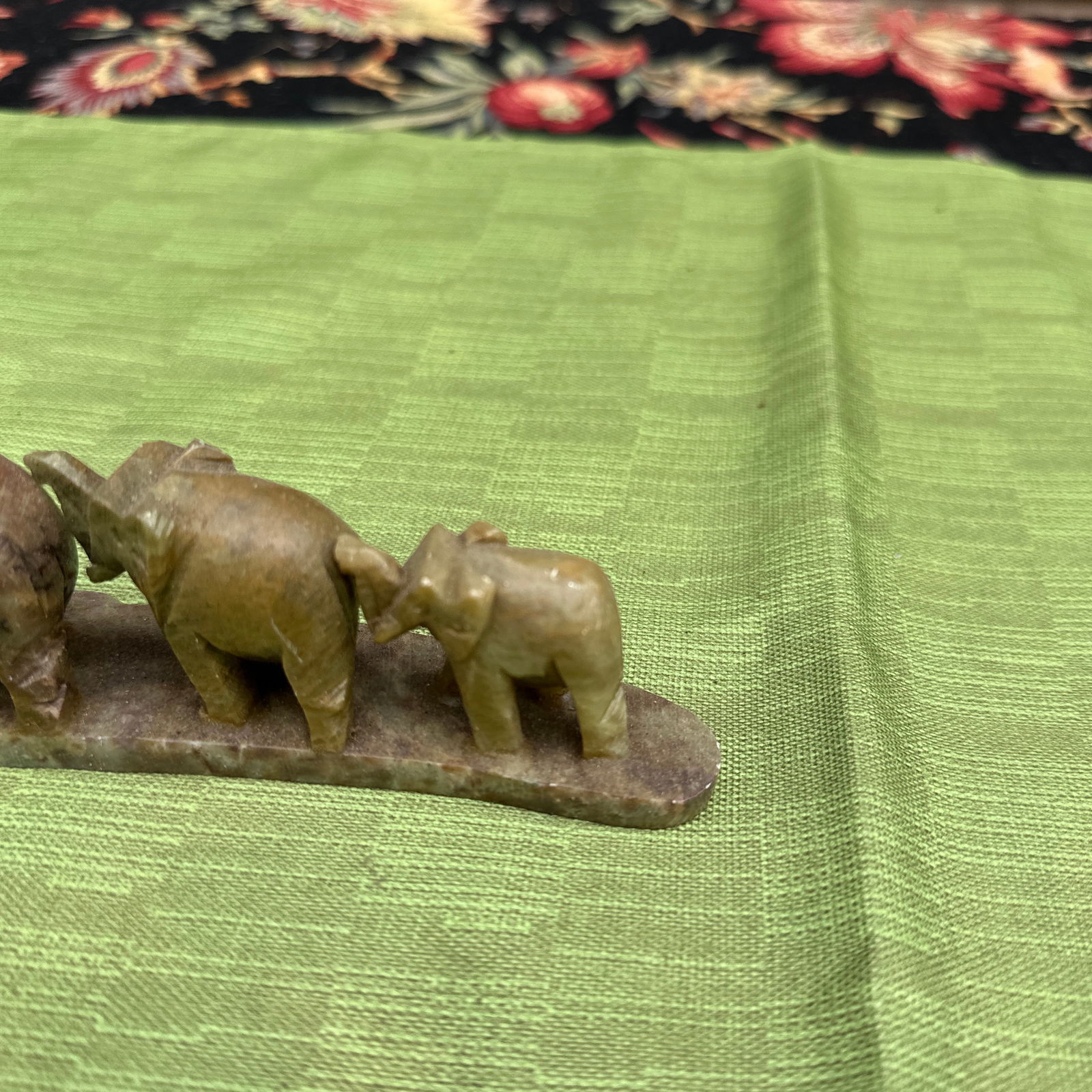 1970s Small Stone Elephant Sculpture - 4