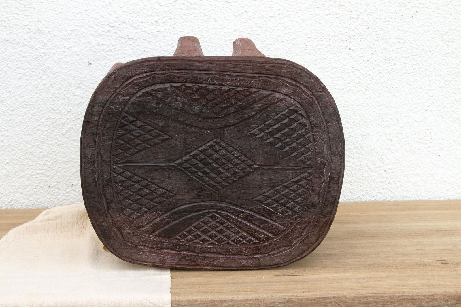 Small 8-Legged African Carved Stool - 3