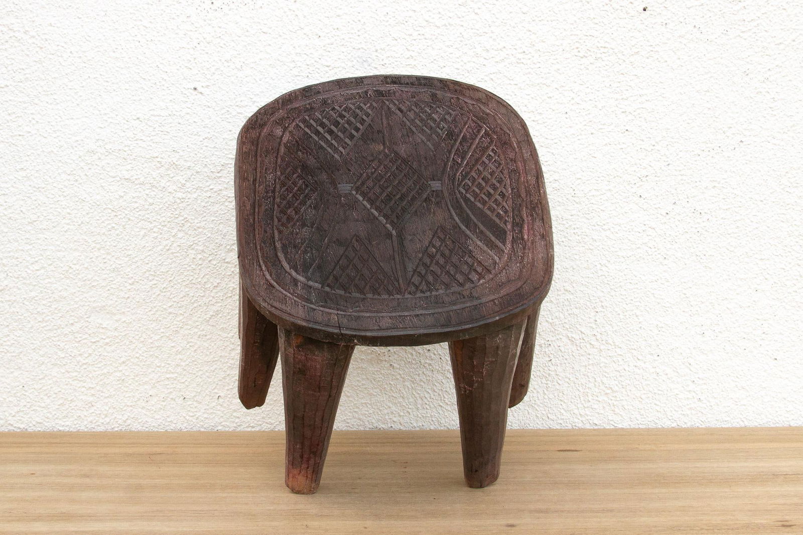 Small 8-Legged African Carved Stool - 8
