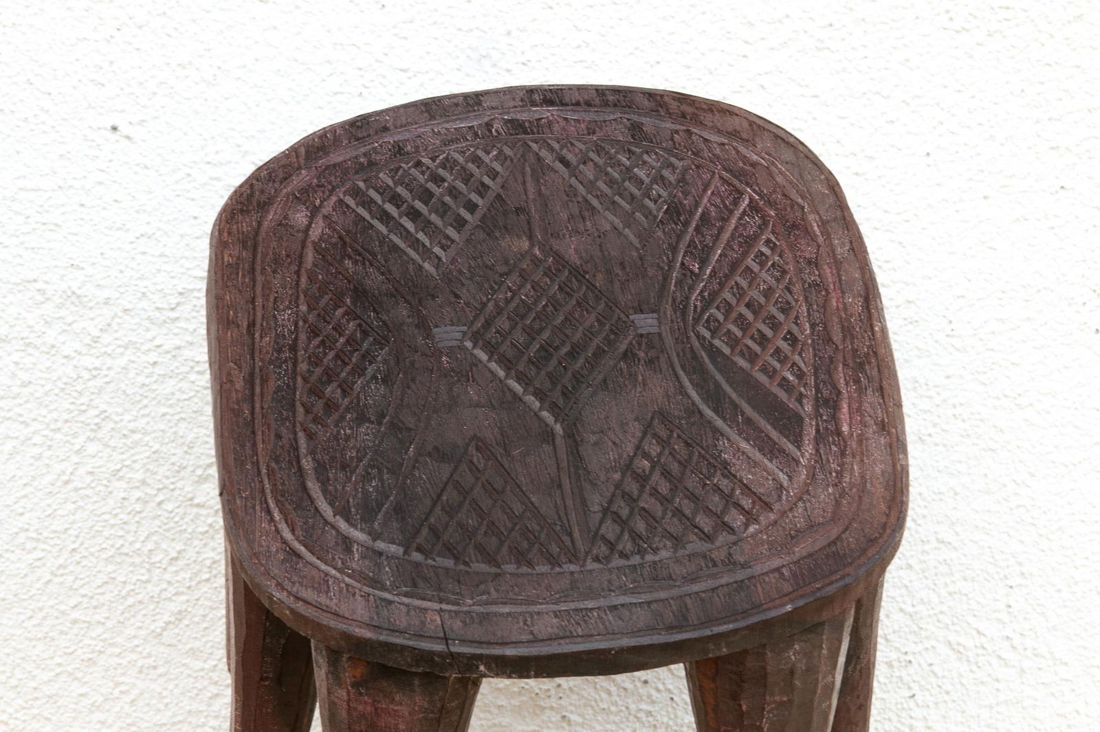 Small 8-Legged African Carved Stool - 9