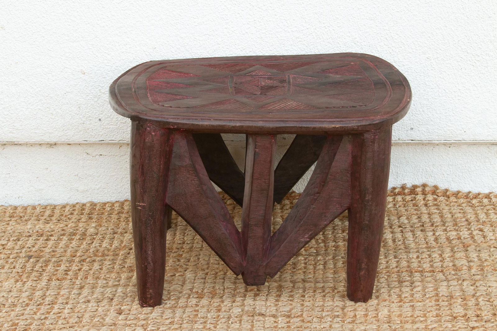 Large Carved African Zuma Table - 3
