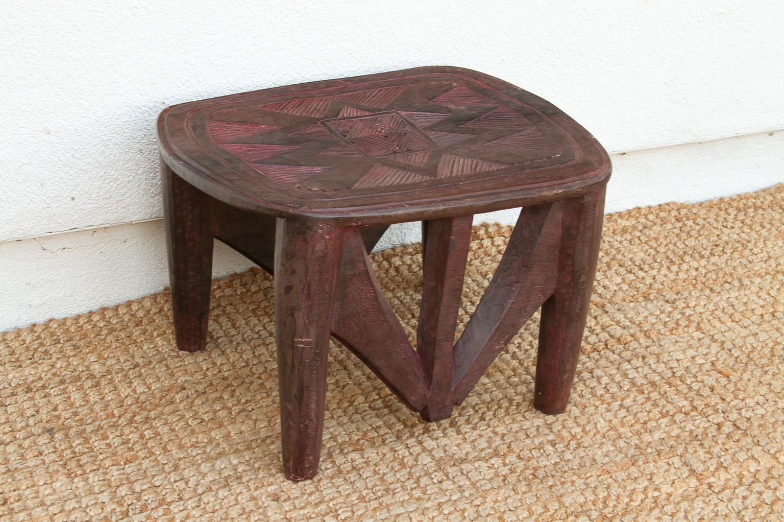 Large Carved African Zuma Table - 4