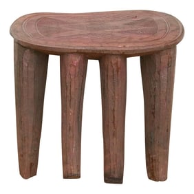 Carved African Spider Nupe Table