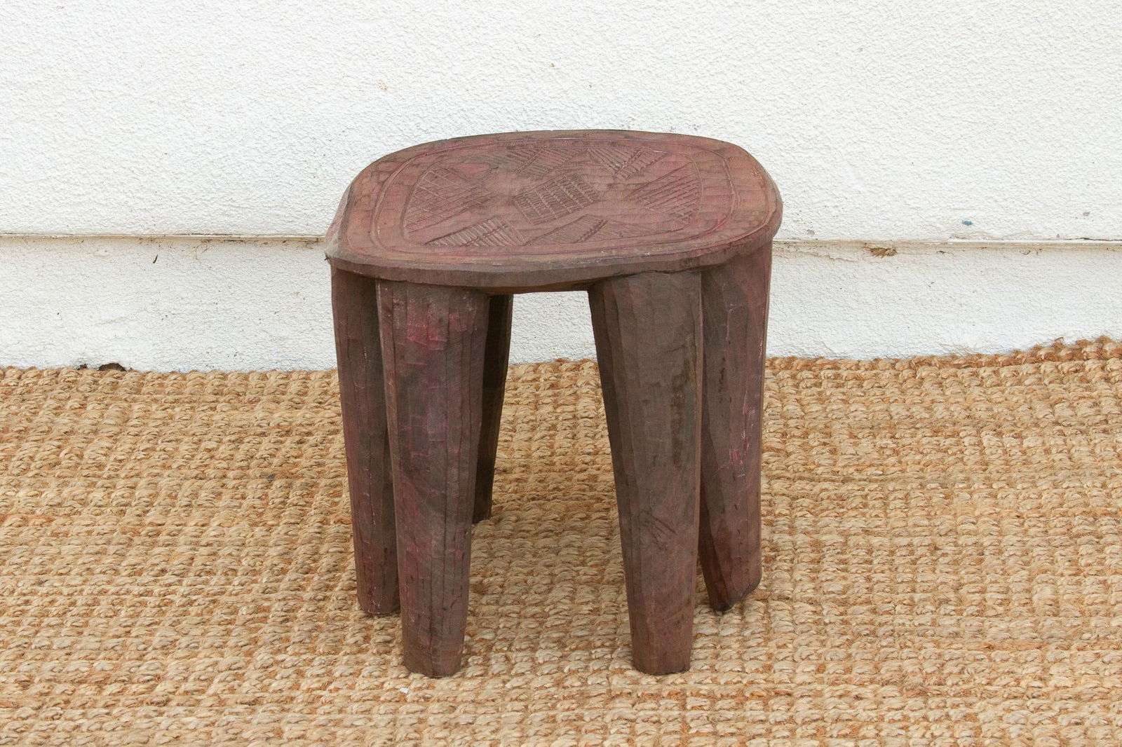 Carved African Spider Nupe Table - 4