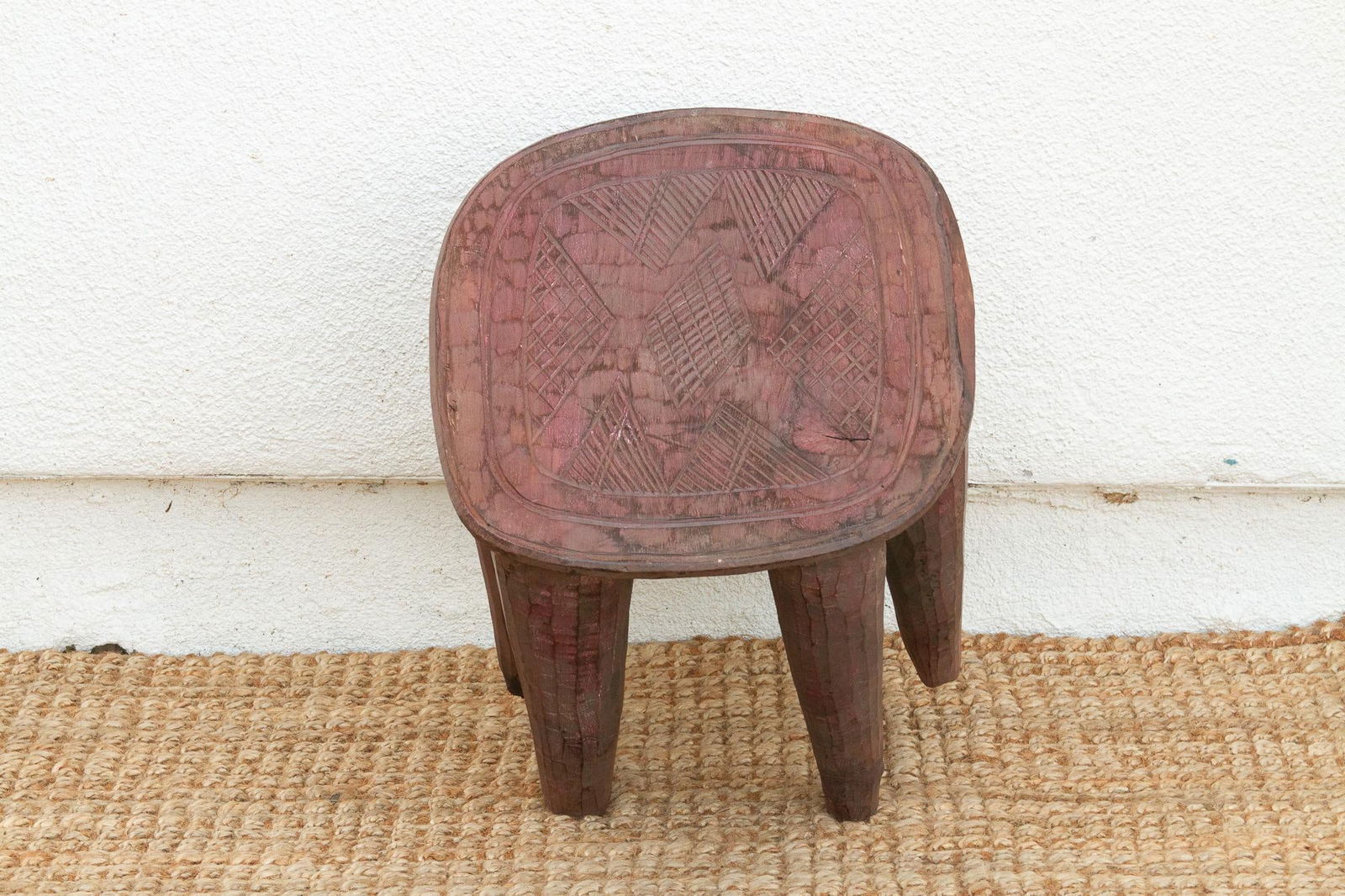 Carved African Spider Nupe Table - 5