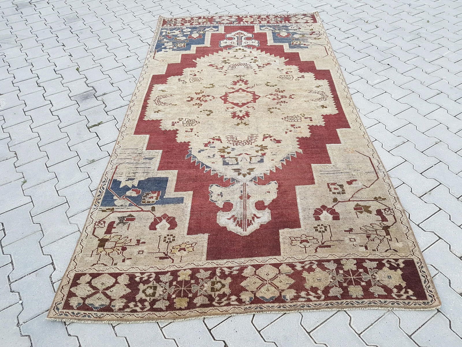 Vintage Central Anatolian 'Taspinar' Wool Turkish Area Rug 4'7" X 8'11" - 13