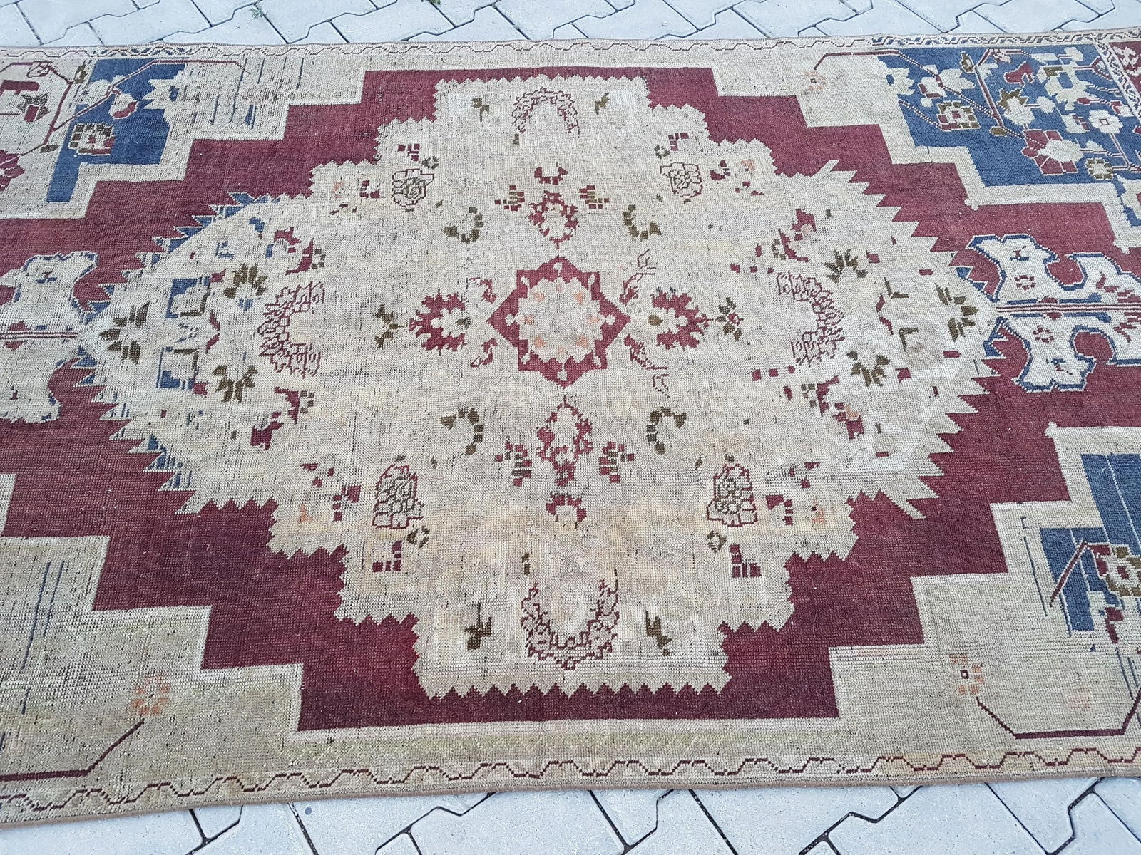 Vintage Central Anatolian 'Taspinar' Wool Turkish Area Rug 4'7" X 8'11" - 4