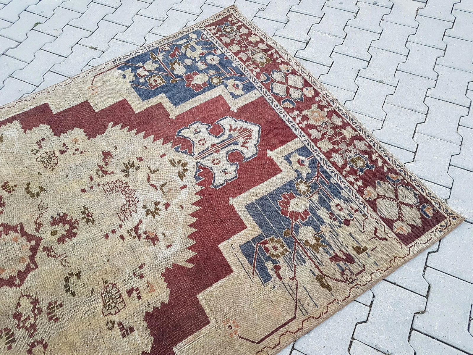 Vintage Central Anatolian 'Taspinar' Wool Turkish Area Rug 4'7" X 8'11" - 5