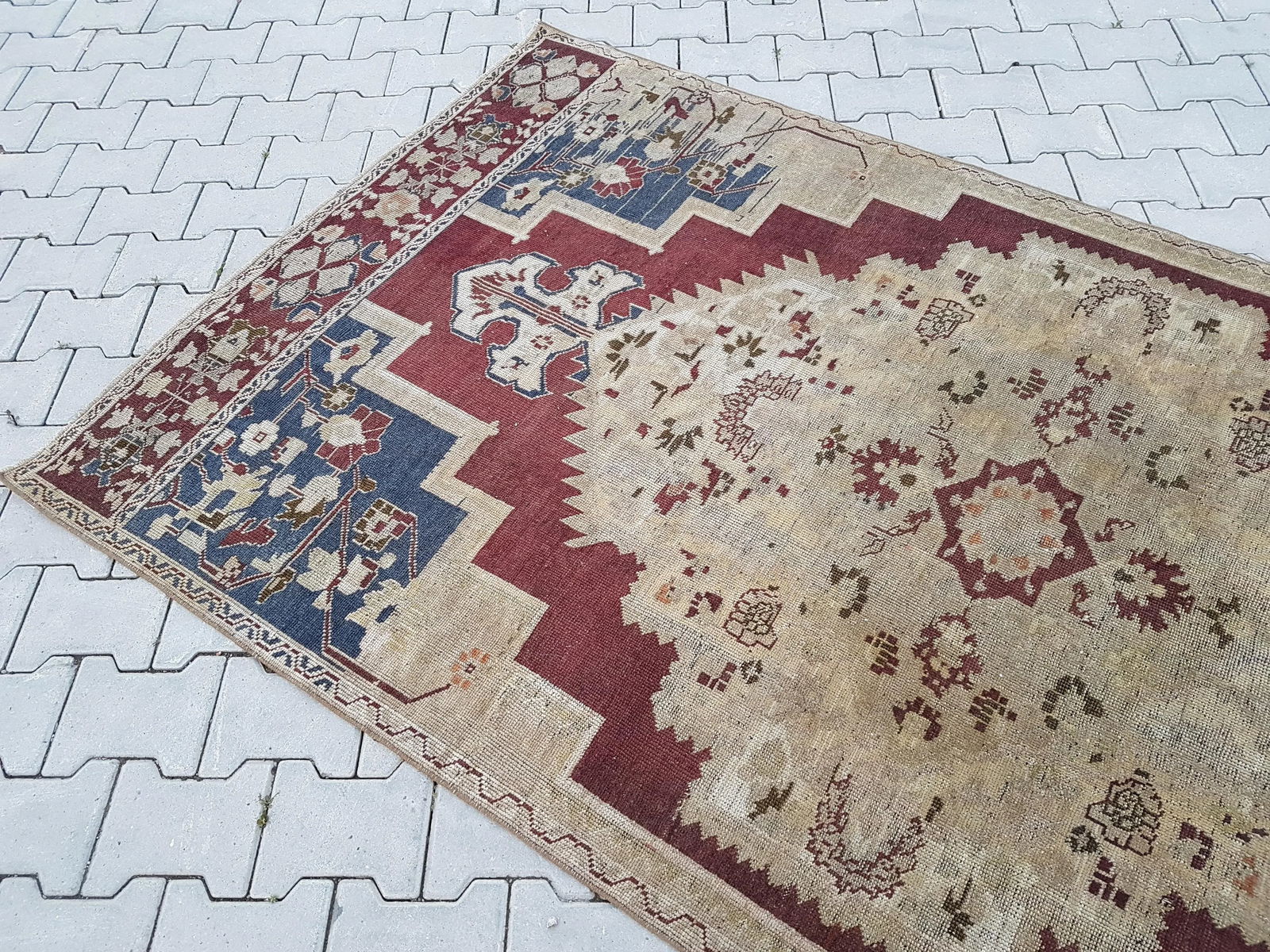 Vintage Central Anatolian 'Taspinar' Wool Turkish Area Rug 4'7" X 8'11" - 6