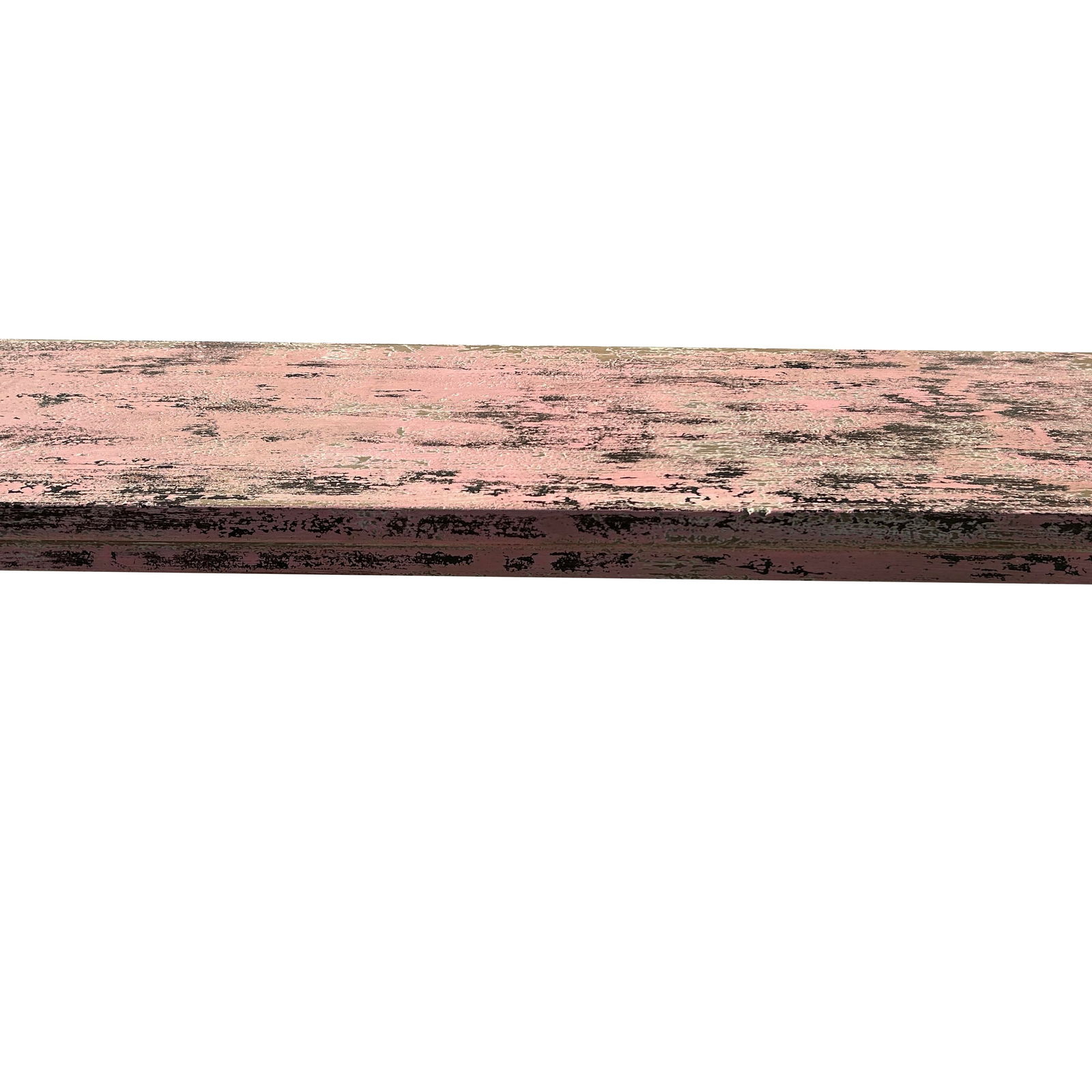 Vintage Chinese Distressed Pink Flare Legs Console Altar Table - 6