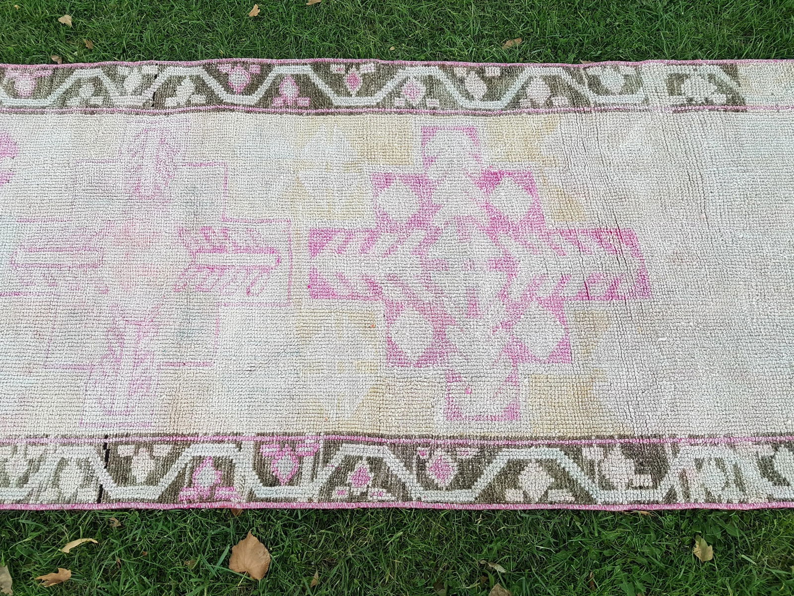 Distressed Turkish Kurdish Runner 3' X 12'6" - 5