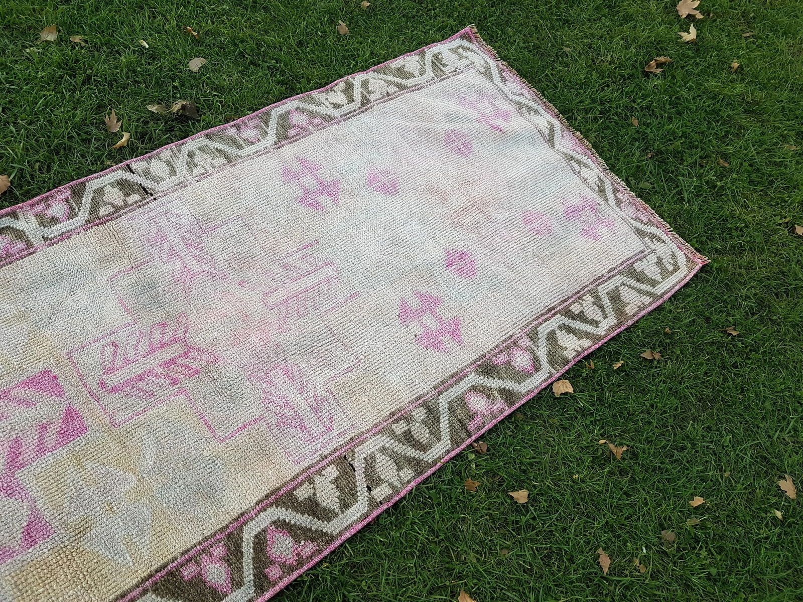 Distressed Turkish Kurdish Runner 3' X 12'6" - 6