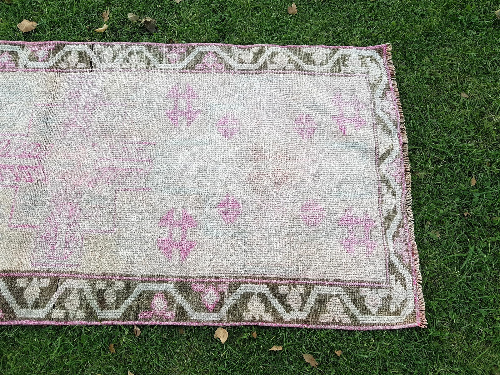 Distressed Turkish Kurdish Runner 3' X 12'6" - 7