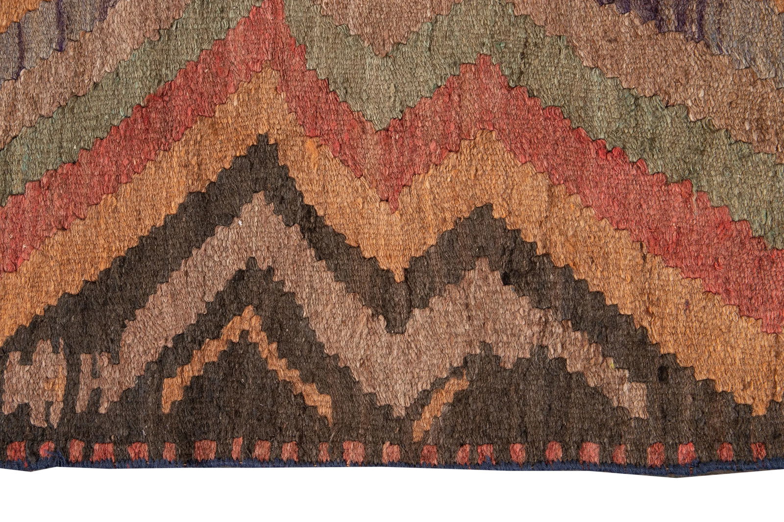 Mid-20th Century Vintage Kilim Runner Rug 4' 5" X 9' 4'' - 8