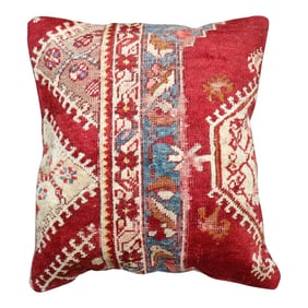 Red Antique Turkish Rug Pillow